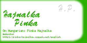 hajnalka pinka business card